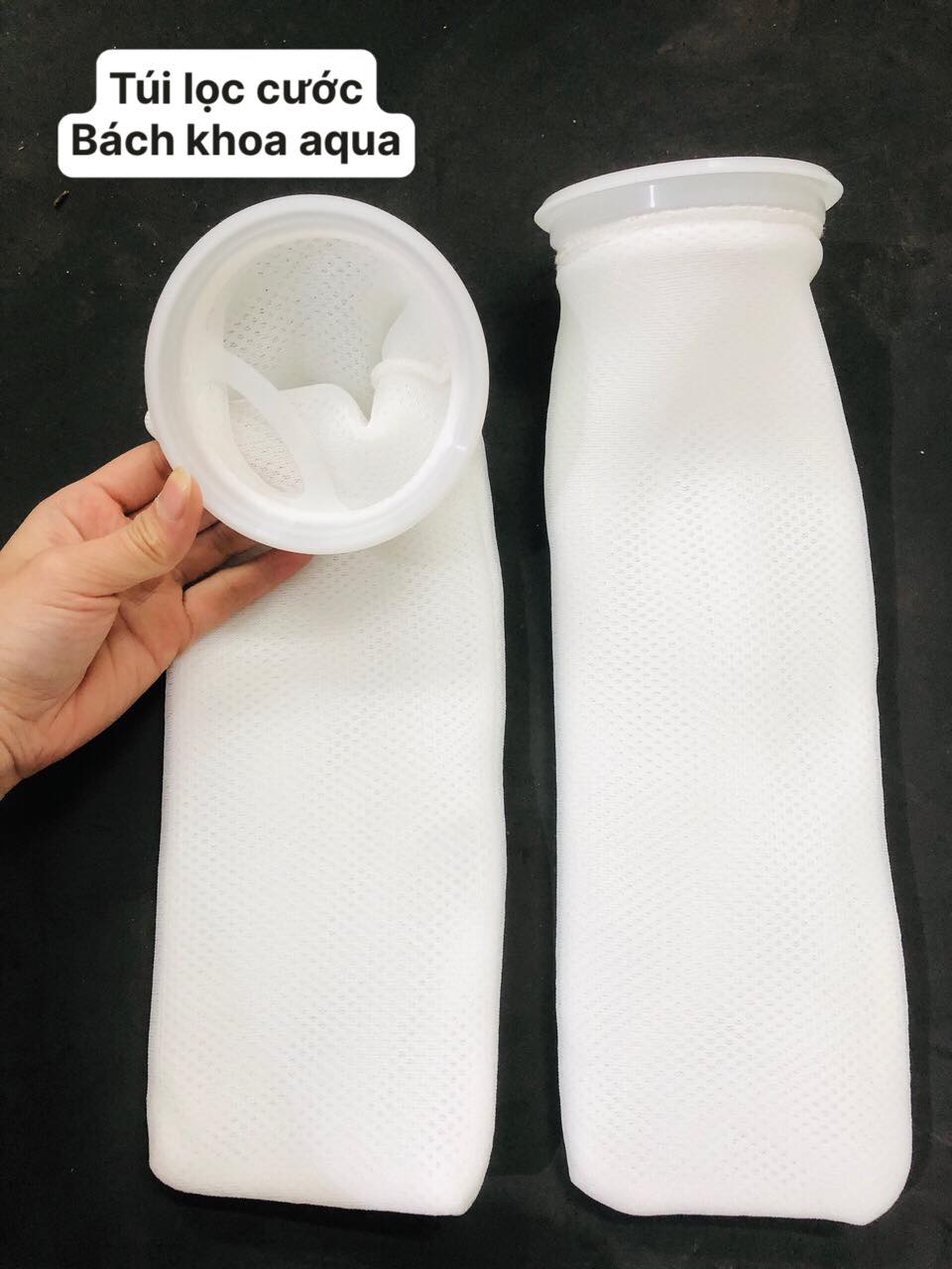 Túi lọc cước miệng nhựa cao cấp cho bể cá